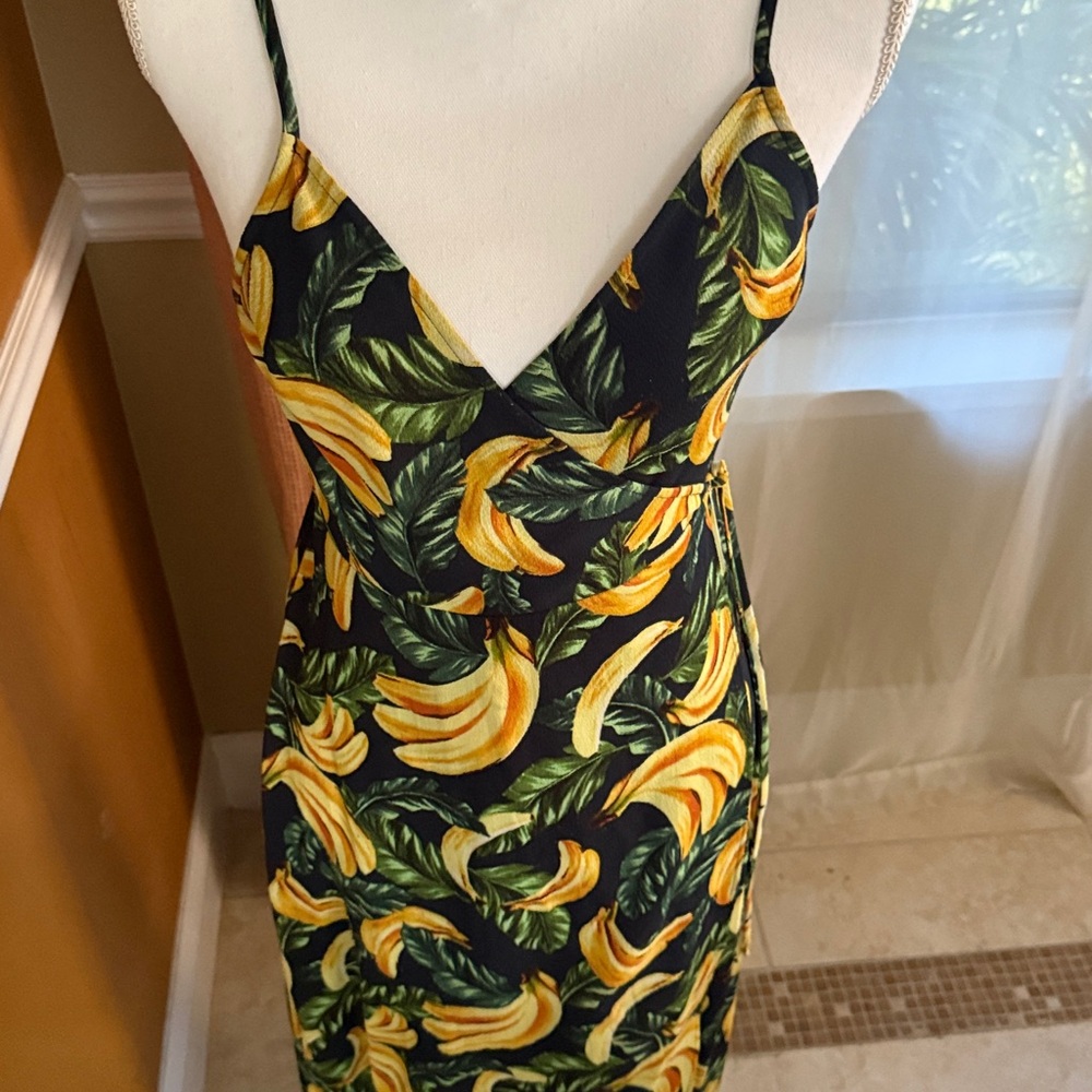 Show Me Your MuMu Banana Leaf Midi Dress - Picture 5 of 9